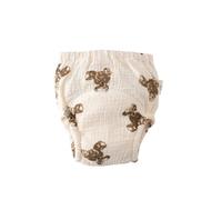 Hixingo Toddler Potty Training Pants Girls Boys, Reusable Toilet Training Pants for 1-6 Years Children Underwear Children 1 Pack Soft Absorbent Underwear Washable (Brown Bear,L: 100)