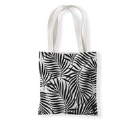 Hixingo Tote Bag Canvas for Women Men, Summer Packable Ladies Beach Bags Large Lightweight Tote Holiday Beachbag for Swim, Pool, Gym, Shopping, Travel (37 * 33cm,Black print 12)