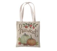 Hixingo Tote Bag Canvas for Women Men, Summer Packable Ladies Beach Bags Large Lightweight Tote Holiday Beachbag for Swim, Pool, Gym, Shopping, Travel (Pumpkin 11,37 * 33cm)