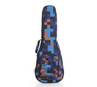 Hixingo Ukulele Case Bag for 21 23 26 inch, Uke Gig Bag with Adjustable Straps Ukulele Cover Padded Backpack for Kids and Adults for Concert, Soprano, Tenor (23 inch,Blue Plaid)