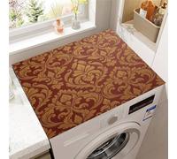Hixingo Washer and Dryer Top Protector Mat, 3D Fashion Print Non-Slip Quick Dry Diatomaceous Mat, Washing Machine Top Cover Protector for Home Kitchen Laundry Room (Palace style,60x60cm)