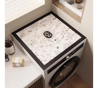 Hixingo Washer and Dryer Top Protector Mat, 3D Non-Slip Diatomaceous Mat Washer and Dryer Covers Protector, Quick Dry Washing Machine Top Cover for Home Kitchen Laundry Room (Lucky Garden,55x60cm)
