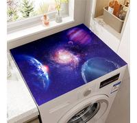 Hixingo Washer and Dryer Top Protector Mat, Drying Diatomaceous Mat, Washer and Dryer Covers Protector, Quick Dry Washing Machine Top Cover for Laundry Room, Cosmic Print (World universe,40 * 50cm)