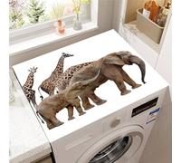 Hixingo Washer and Dryer Top Protector Mat, Elephant Print Non-Slip Quick Dry Diatomaceous Mat, Washing Machine Top Cover Protector for Home Kitchen Laundry Room (pattern 4,30x40cm)