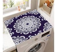 Hixingo Washer and Dryer Top Protector Mat, Non-Slip Quick Dry Diatomaceous Mat, Exotic Patterns Washing Machine Top Cover Protector for Home Kitchen Laundry Room (Pattern 8,30x40cm)