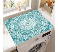 Hixingo Washer and Dryer Top Protector Mat, Non-Slip Quick Dry Diatomaceous Mat, Exotic Patterns Washing Machine Top Cover Protector for Home Kitchen Laundry Room (Pattern 6,50x60cm)
