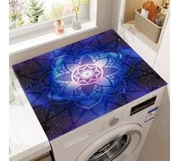 Hixingo Washer and Dryer Top Protector Mat, Non-Slip Quick Dry Diatomaceous Mat, Exotic Patterns Washing Machine Top Cover Protector for Home Kitchen Laundry Room (Pattern 11,40x50cm)