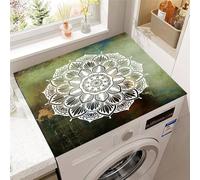 Hixingo Washer and Dryer Top Protector Mat, Non-Slip Quick Dry Diatomaceous Mat, Exotic Patterns Washing Machine Top Cover Protector for Home Kitchen Laundry Room (Pattern 9,30x40cm)