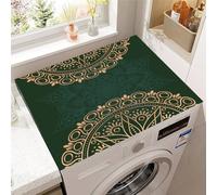Hixingo Washer and Dryer Top Protector Mat, Non-Slip Quick Dry Diatomaceous Mat, Exotic Patterns Washing Machine Top Cover Protector for Home Kitchen Laundry Room (Pattern 2,60x60cm)