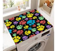 Hixingo Washer and Dryer Top Protector Mat, Non-Slip Quick Dry Diatomaceous Mat Washer and Dryer Covers Protector, Washing Machine Top Cover for Home Kitchen Laundry Room (black color,40x60cm)