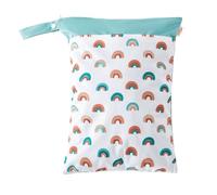 Hixingo Waterproof Wet Dry Bag, Cartoon Style Reusable Nappy Wet Bag 1/2/4 Pack Cloth Diaper Wetbag with Zipper Nappy Wetbags Washable for Baby Items Wet Clothes Swimming (Rainbow,1 Piece)