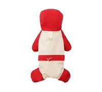 Hixingo Winter Warm Dog Jacket, Cozy Soft Dog Winter Coat with Legs, Windproof Snowy Snowsuit for Small Medium Large Pet Indoor & Outdoor Wear Clothes XS-3XL (437 Red,L)