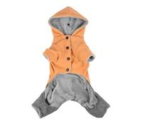 Hixingo Winter Warm Dog Jacket, Cozy Soft Dog Winter Coat with Legs, Windproof Snowy Snowsuit for Small Medium Large Pet Indoor & Outdoor Wear Clothes S-XXL (306 Orange,XXL)