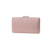 Hixingo Women's Clutch Bag Purses Glitter Party Wedding Evening Bags Lady Small Handbag, Bridal Handbags Wristlet Wallet Clutch Purse for Womens Ladies (Rose Gold,17.5x9x5cm)