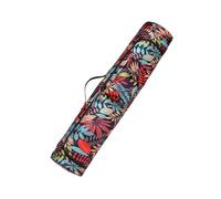 Hixingo Yoga Mat Bag Large with Carrying Strap Watreproof Multi-Functional Yoga Mat Bags for Women Portable Yoga Mat Carry Bag Gym Pilates Bag with Adjustable Strap Storage Pockets (Plant,16x76cm)