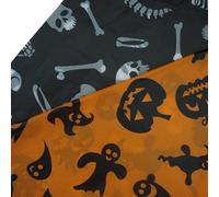 Hixixi Halloween Tissue Paper 20 Sheets, 50 x 35 cm (19.7 x 13.8 in), Gift Wrapping Paper with Pumpkin, Bat, Ghost, Skull, Spider Web Designs, for Crafts, Gift Bags, Party Decorations