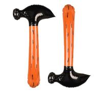 HIXNUG 2 Pieces Inflatable Hammer Fancy Prop Hammer Accessories Inflated Blow Up Toy Pool Party Decorations (56 x 27 Cm)