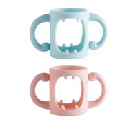 HIXNUG 2pcs Baby Bottle Handle Silicone Transitional Sippy Cup Handle Feeding Bottle Grip Handle for Baby Self Feeding