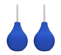 HIXNUG 2Pcs Clean Douche Set Silicone Enema Bulbs Anal Douche Douche Medical Clean Enema Bulb for Men and Women(Blue)