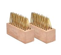 HIXNUG 2PCS Patio Weed Wire Brush Head Patio Steel Bristles Weed Wire Remover Cleaning Tools for Decking Block Paving Slab Moss