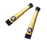 HIXNUG 2pcs Plastic Pirate Telescope Toy Retractable Telescope Toy for Halloween Pirate Fancy Dress Costume