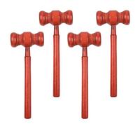 HIXNUG 4 Pieces Judge Gavels Mini Wooden Judge Hammer Role Play Toys for Lawyer Judge Auction Cosplay