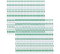 HIXNUG 50Pcs St Patrick's Day Paper Straws Green Shamrock Straws Irish Clover Print Drinking Straws St Patrick's Day Party Supplies