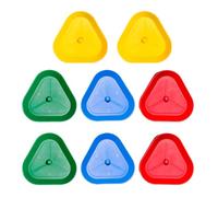 HIXNUG 8pcs Kids Card Holders Playing Card Holder Triangle Standing Card Games Holder Family Card Game Nights for Kids Seniors