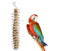 HIXNUG Parrot Food Fruits Basket Bird Food Basket Stainless Steel Feeding Bird Cage Device Bird Foraging Hanging Toy Pet Bird Supplies