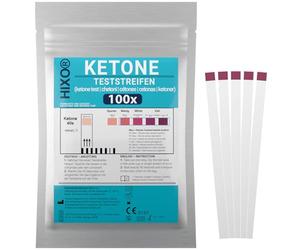 HIXO Ketone Test Strips, Keto Test for Ketosis Status in Urine, Quick and Accurate Measurement for Keto Diet, Low Carb and Ketogenic Diet, Pack of 100
