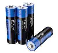 Hixon Rechargeable 1.5 V AA Battery, Rechargeable Lithium AA Battery with 3500 mWh and 1500 Long Cycle, Pack of 4 AA Lithium Batteries