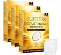 Hixskin Sunless Instant Bronze Patch, Tanning Patches, Sun-Free Glow Micro-needle Patch Tanning, Natural Ingredients,Suitable For All Skin Types (3pcs)