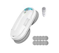 HIXZAP Smart Window Cleaning Robot with bidirectional ultrasonic Spray & 85ml Tank - Automatic Edge Detection, 2400-3200pa Strong Suction, Anti-Drop Protection for Effortless Cleaning