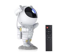 Hiya-Naya Astronaut Star Projector Galaxy Light with Timer and Remote Control, 360° Adjustable Starry Night Light Projector for Baby/Kids/Adults/Bedroom/Party/Home Decor/Game Room (White)