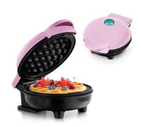 HIYAA Waffeleisen Mini Waffle Iron, Plastic, Pink