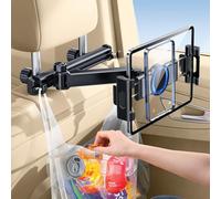 HIYJEN 3 in 1 Car Headrest Extension Holder with Magnetic Phone Holder, Adjustable iPad Holder for Car Backseat for Kids and Baby, Fit for Phone