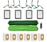 HIYOUNG Replacement Parts Compatible with iRobot Roomba Max 705 Combo/706 Combo, 2 Main Brushes, 4 Filters, 6 Side Brushes, 6 Dust Bags
