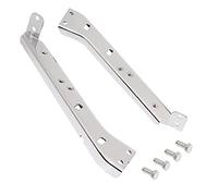 HIYOYO Chrome Saddlebag Rail Support Bracket Left & Right Side Fit for Harley Touring FLT FLHT FLHR FLTR FLHX 1985-2008
