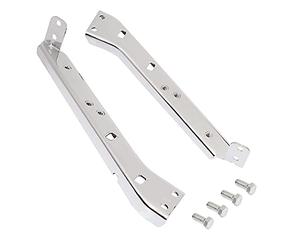 HIYOYO Chrome Saddlebag Rail Support Bracket Left & Right Side Fit for Harley Touring FLT FLHT FLHR FLTR FLHX 1985-2008