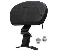 HIYOYO Detachable Red Stitching Front Driver Rider Backrest Pad Custom Kit Fits for Harley Touring CVO Street Glide Road Glide Road King Special Classic Electra Glide 2009-2022 2021 2020 2019 2018