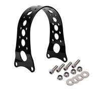 HIYOYO Motorcycle Front Fork Brace Tracker Narrow for Harley Wide Glide Ends with a 19" or 21" Front Wheel Harley Sportster Dyna XL FXD FXR 1988-2017 (Gloss Black)