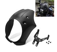 HIYOYO Motorcycle Front Headlight Fairing Cover Cowl Mask Visor Windshield Windscreen Fit for Honda Rebel CMX 500 300 CMX500 CMX300 2017-2022, Matte Black