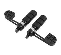 HIYOYO Stirrup Foot Pegs Motorcycle Footpeg Heel Support Mount Fit For Harley Dyna Super Glide Wide Glide Street Bob Fat Bob Low Rider Heritage Softail Sportster XL883 XL1200 (Black)