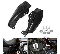 HIYOYO Vivid Black Mid-Frame Air Heat Deflectors Heat Shield Trim Cover for Harley Touring Electra Street Glide Road Glide Tri 2017-2020