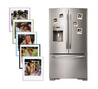 HIYQIN 15 Pack Magnetic Photo Frames for Instax Square Film, 3x3.5” Picture Frame Refrigerator Photo Display Fits for Fujifilm Instax Square SQ1/SQ20/SQ40/SQ10/SQ6/SP-3 - Colorful