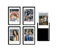 HIYQIN 25 Pack Magnetic Photo Frames for Instax Mini Film, 2x3 Picture Display Refrigerator Magnet Frames Fits for Fujifilm Instax Mini LiPlay 12 11 9 8 99 70 50 40 SE EVO - Black