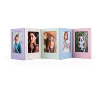HIYQIN 2x3 Mini Photo Magnetic Frames Set with Clear Protective Covers - 5 Packs of Picture Frame for Polaroid 3-Inch Films/Fuji Instax Mini 3 inch Picture - for Fridge, School, Office DIY Display