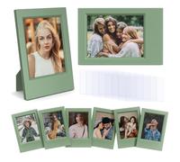 HIYQIN 2x3 Picture Frames - Pack of 8 Mini Photo Frames Compatible with Fujifilm Instax Mini 13 41 12 11 9 8 99 50 40 90 EVO LiPlay/LiPlay+, 2x3 inch Instant Film Camera Photo Holder - Green