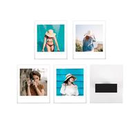 HIYQIN 5 Packs Acrylic Fridge Magnetic Photo Frame, Photo Frame for Instax Square SQ1/6/10/20/40 Film, for 2.8x3.4 Inch Pictures, Clear Display Refrigerator Magnet