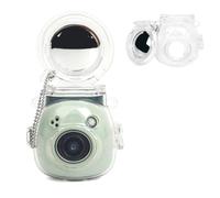 HIYQIN Adorable Clear Case Compatible with Fujifilm Instax PAL, Instax Pal Camera Clear Case with a Mini Selfie Mirror, Instax PAL Hard Cover - Clear
